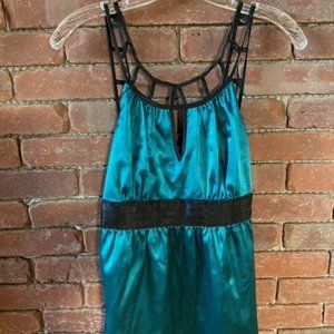 Teal Silky Top